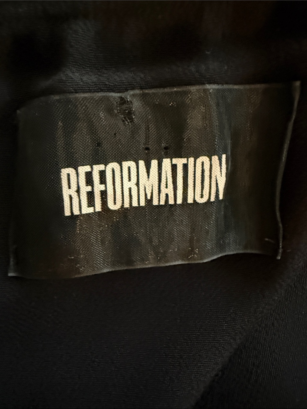 Reformation Black Off-Shoulder Midi Dress - Picture 2 of 11